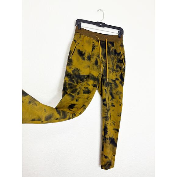 Lululemon Men’s Textured Tech Pants Size Small Diamond Dye Gold Spice Black - Picture 9 of 13